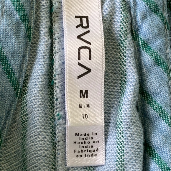 RVCA Striped Overall Style Dress for Women Dungarees Size Medium 10 - Picture 3 of 4